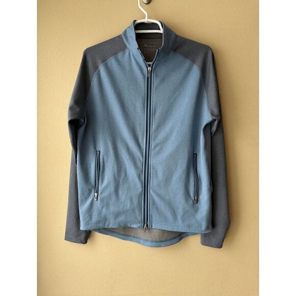 Peter Millar Light Blue and Grey Full Zip Jacket Men's Size Small - Picture 1 of 2